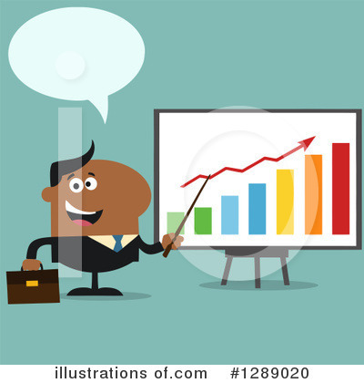 Royalty-Free (RF) Black Businessman Clipart Illustration by Hit Toon - Stock Sample #1289020