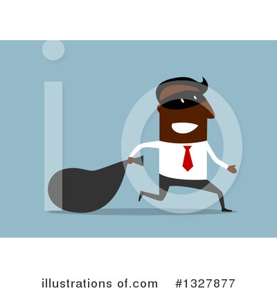 Royalty-Free (RF) Black Businessman Clipart Illustration by Vector Tradition SM - Stock Sample #1327877