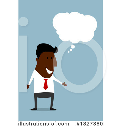 Royalty-Free (RF) Black Businessman Clipart Illustration by Vector Tradition SM - Stock Sample #1327880