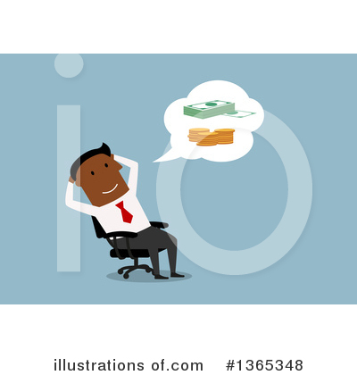 Royalty-Free (RF) Black Businessman Clipart Illustration by Vector Tradition SM - Stock Sample #1365348