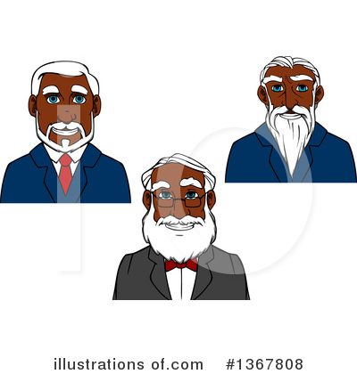Royalty-Free (RF) Black Businessman Clipart Illustration by Vector Tradition SM - Stock Sample #1367808