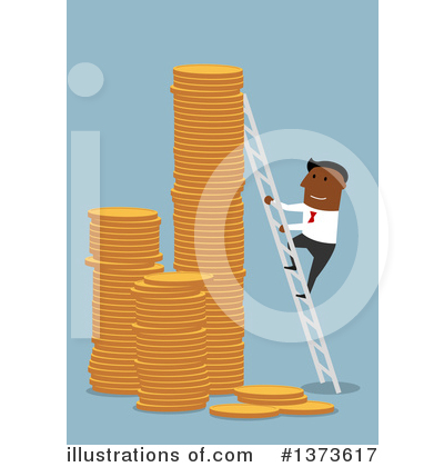 Royalty-Free (RF) Black Businessman Clipart Illustration by Vector Tradition SM - Stock Sample #1373617