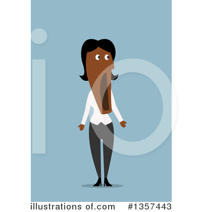 Black Businesswoman Clipart #1357443 by Vector Tradition SM