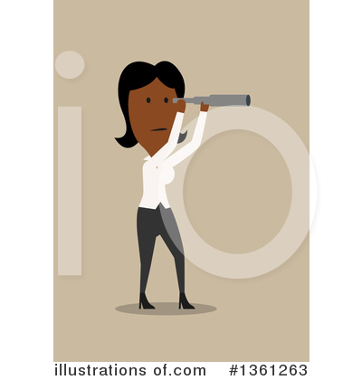 Black Businesswoman Clipart #1361263 by Vector Tradition SM