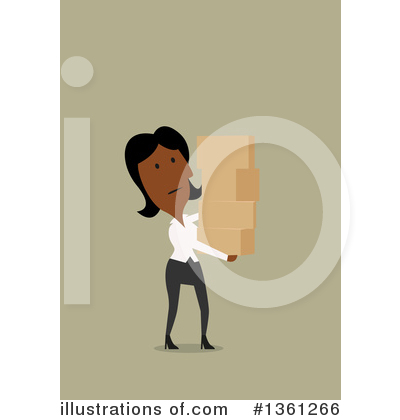 Royalty-Free (RF) Black Businesswoman Clipart Illustration by Vector Tradition SM - Stock Sample #1361266