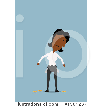 Royalty-Free (RF) Black Businesswoman Clipart Illustration by Vector Tradition SM - Stock Sample #1361267