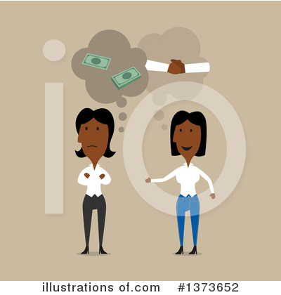 Black Businesswoman Clipart #1373652 by Vector Tradition SM
