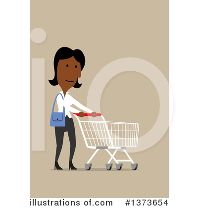 Black Businesswoman Clipart #1373654 by Vector Tradition SM