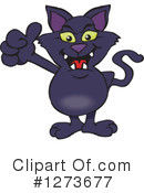 Black Cat Clipart #1273677 by Dennis Holmes Designs