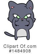 Black Cat Clipart #1484908 by lineartestpilot