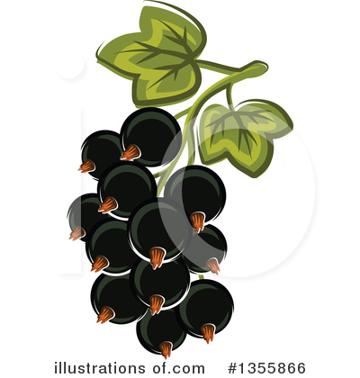 Royalty-Free (RF) Black Currants Clipart Illustration by Vector Tradition SM - Stock Sample #1355866