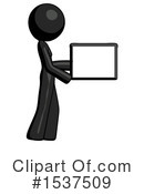 Black Design Mascot Clipart #1537509 by Leo Blanchette