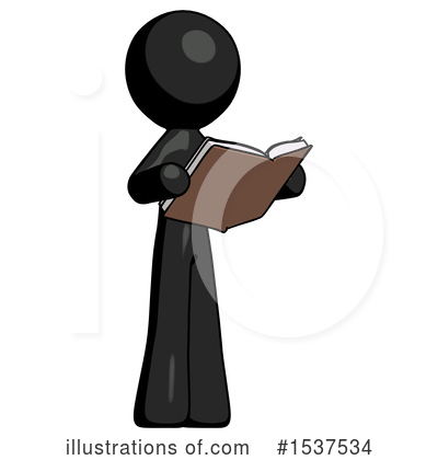Royalty-Free (RF) Black Design Mascot Clipart Illustration by Leo Blanchette - Stock Sample #1537534