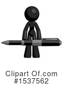 Black Design Mascot Clipart #1537562 by Leo Blanchette