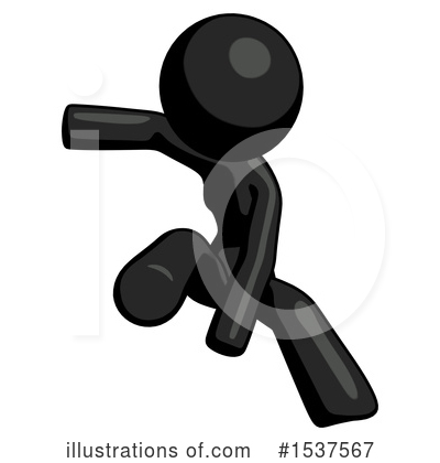 Royalty-Free (RF) Black Design Mascot Clipart Illustration by Leo Blanchette - Stock Sample #1537567