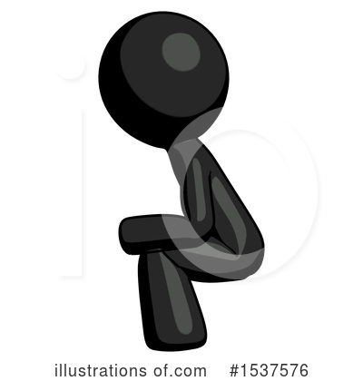 Royalty-Free (RF) Black Design Mascot Clipart Illustration by Leo Blanchette - Stock Sample #1537576
