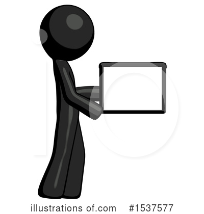 Royalty-Free (RF) Black Design Mascot Clipart Illustration by Leo Blanchette - Stock Sample #1537577