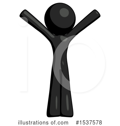 Royalty-Free (RF) Black Design Mascot Clipart Illustration by Leo Blanchette - Stock Sample #1537578