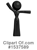 Black Design Mascot Clipart #1537589 by Leo Blanchette