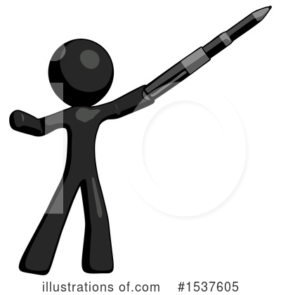 Royalty-Free (RF) Black Design Mascot Clipart Illustration by Leo Blanchette - Stock Sample #1537605
