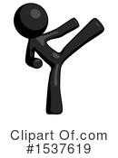 Black Design Mascot Clipart #1537619 by Leo Blanchette