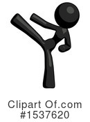 Black Design Mascot Clipart #1537620 by Leo Blanchette