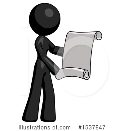 Royalty-Free (RF) Black Design Mascot Clipart Illustration by Leo Blanchette - Stock Sample #1537647