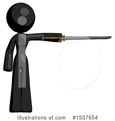 Royalty-Free (RF) Black Design Mascot Clipart Illustration by Leo Blanchette - Stock Sample #1537654