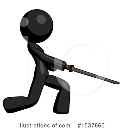 Royalty-Free (RF) Black Design Mascot Clipart Illustration by Leo Blanchette - Stock Sample #1537660
