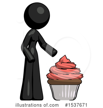 Royalty-Free (RF) Black Design Mascot Clipart Illustration by Leo Blanchette - Stock Sample #1537671