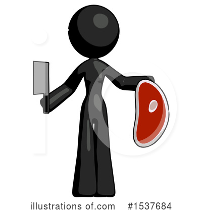 Royalty-Free (RF) Black Design Mascot Clipart Illustration by Leo Blanchette - Stock Sample #1537684