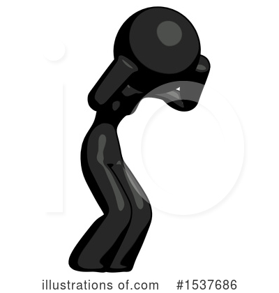 Royalty-Free (RF) Black Design Mascot Clipart Illustration by Leo Blanchette - Stock Sample #1537686
