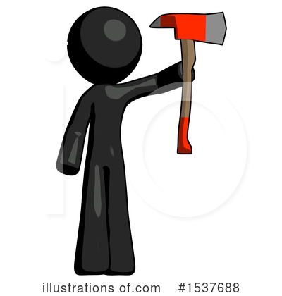 Royalty-Free (RF) Black Design Mascot Clipart Illustration by Leo Blanchette - Stock Sample #1537688