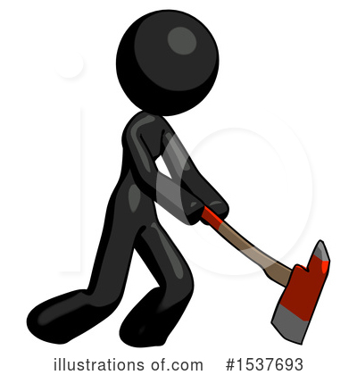 Royalty-Free (RF) Black Design Mascot Clipart Illustration by Leo Blanchette - Stock Sample #1537693