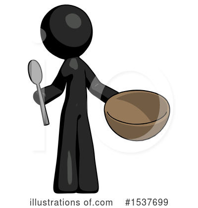 Royalty-Free (RF) Black Design Mascot Clipart Illustration by Leo Blanchette - Stock Sample #1537699