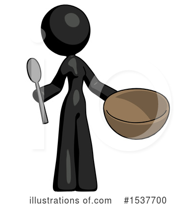 Royalty-Free (RF) Black Design Mascot Clipart Illustration by Leo Blanchette - Stock Sample #1537700
