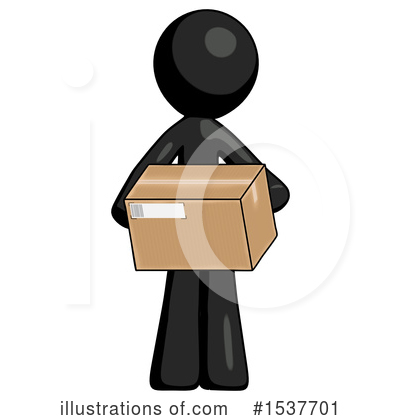 Royalty-Free (RF) Black Design Mascot Clipart Illustration by Leo Blanchette - Stock Sample #1537701