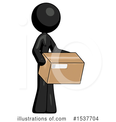 Royalty-Free (RF) Black Design Mascot Clipart Illustration by Leo Blanchette - Stock Sample #1537704