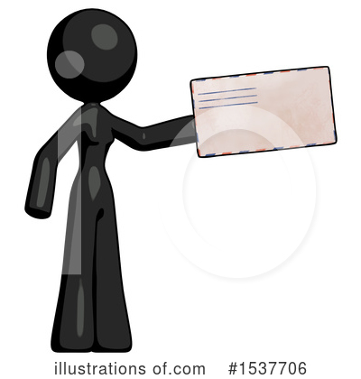 Royalty-Free (RF) Black Design Mascot Clipart Illustration by Leo Blanchette - Stock Sample #1537706