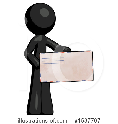 Royalty-Free (RF) Black Design Mascot Clipart Illustration by Leo Blanchette - Stock Sample #1537707