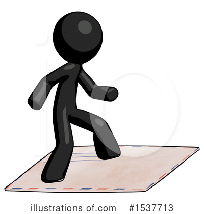 Royalty-Free (RF) Black Design Mascot Clipart Illustration by Leo Blanchette - Stock Sample #1537713