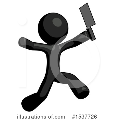 Royalty-Free (RF) Black Design Mascot Clipart Illustration by Leo Blanchette - Stock Sample #1537726