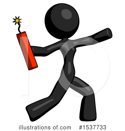 Royalty-Free (RF) Black Design Mascot Clipart Illustration by Leo Blanchette - Stock Sample #1537733
