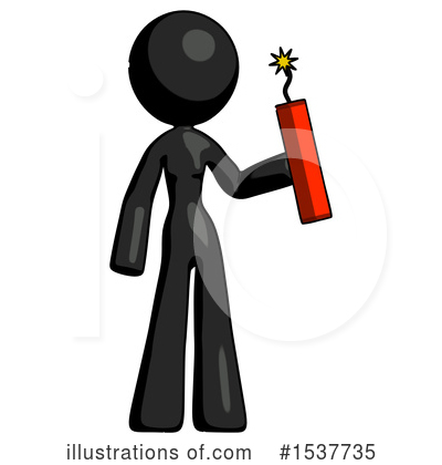 Royalty-Free (RF) Black Design Mascot Clipart Illustration by Leo Blanchette - Stock Sample #1537735
