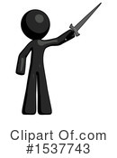 Black Design Mascot Clipart #1537743 by Leo Blanchette