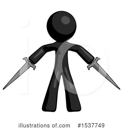 Royalty-Free (RF) Black Design Mascot Clipart Illustration by Leo Blanchette - Stock Sample #1537749