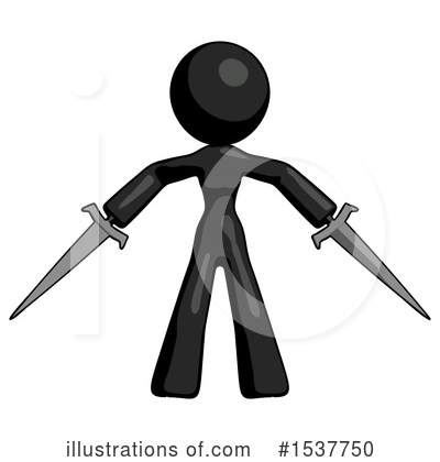 Royalty-Free (RF) Black Design Mascot Clipart Illustration by Leo Blanchette - Stock Sample #1537750