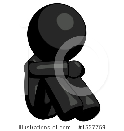 Royalty-Free (RF) Black Design Mascot Clipart Illustration by Leo Blanchette - Stock Sample #1537759