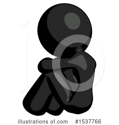 Royalty-Free (RF) Black Design Mascot Clipart Illustration by Leo Blanchette - Stock Sample #1537766