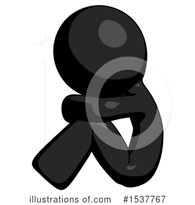 Royalty-Free (RF) Black Design Mascot Clipart Illustration by Leo Blanchette - Stock Sample #1537767